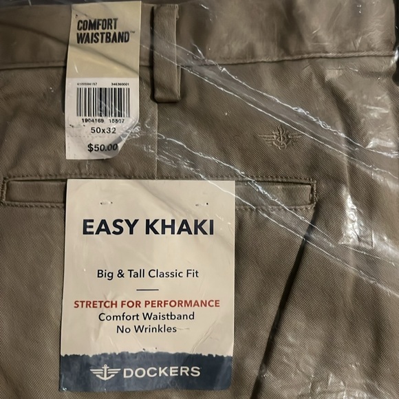 Khaki Pants Big & Tall size 50x32. Dockers - Picture 2 of 3